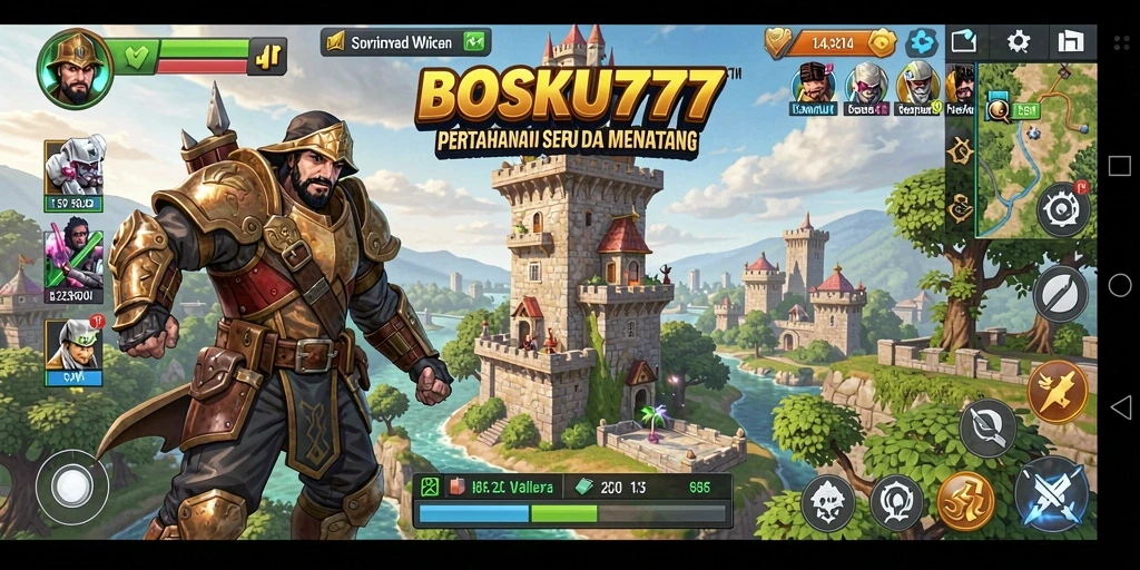 Tampilan gameplay BOSKU777 yang menarik dan menantang.
