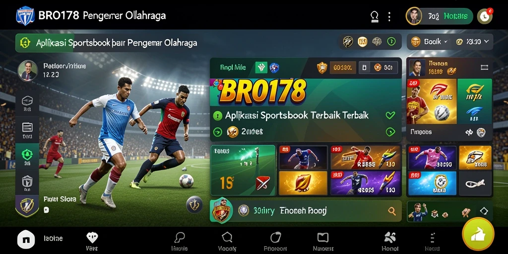 Tampilan aksi bertaruh dalam aplikasi BRO178 yang menarik.