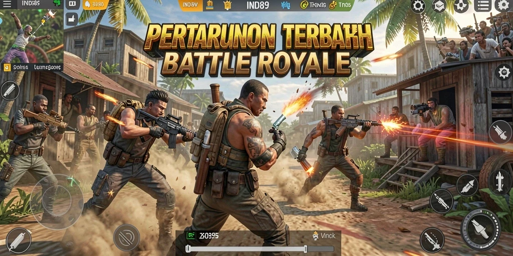 Tampilkan gameplay seru IND89 dalam aksi Battle Royale.