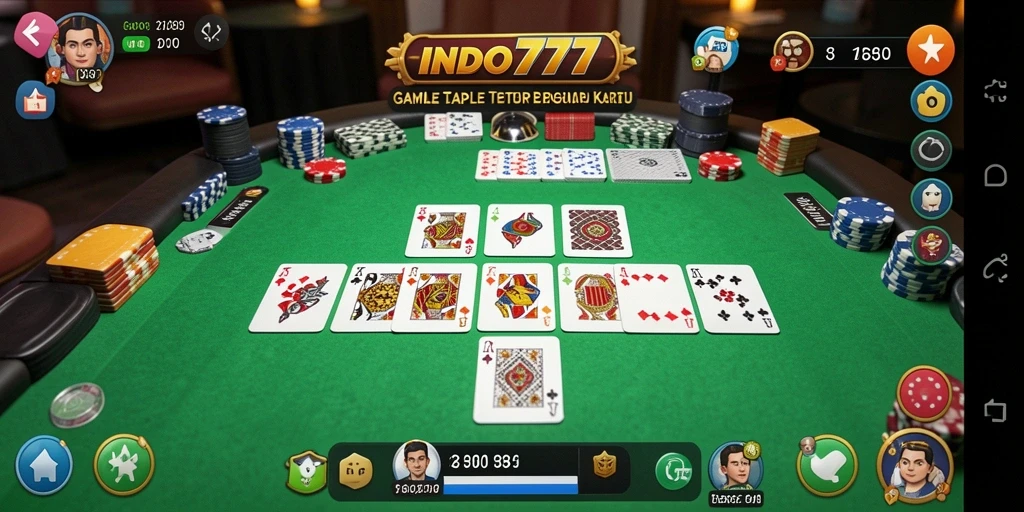 Tampilan gameplay Gaple yang seru dan memikat di INDO777.