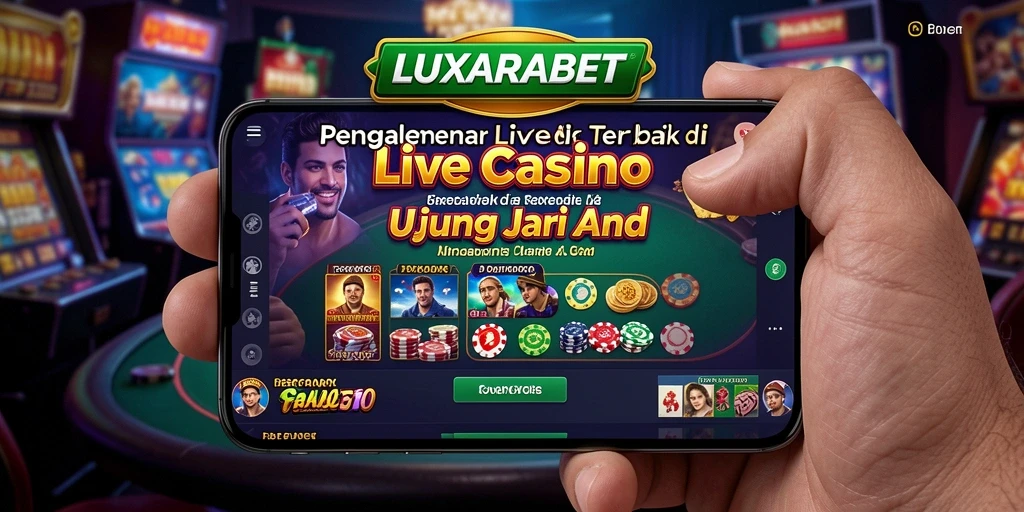 Tampilan gameplay LUXARABET yang mendebarkan di Live Casino.
