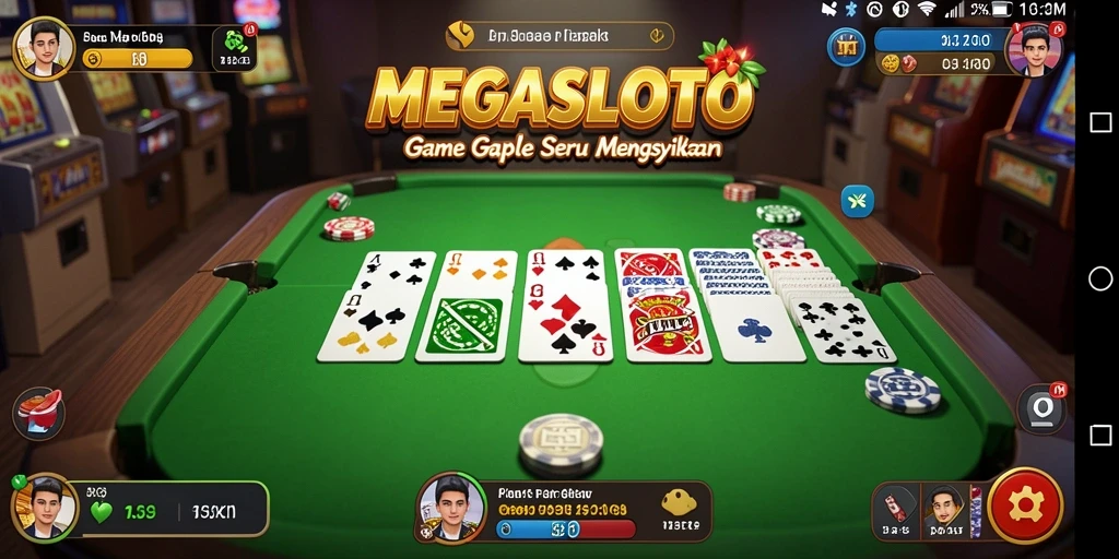 Tampilan screenshot gameplay MEGASLOTO yang seru dan menarik.