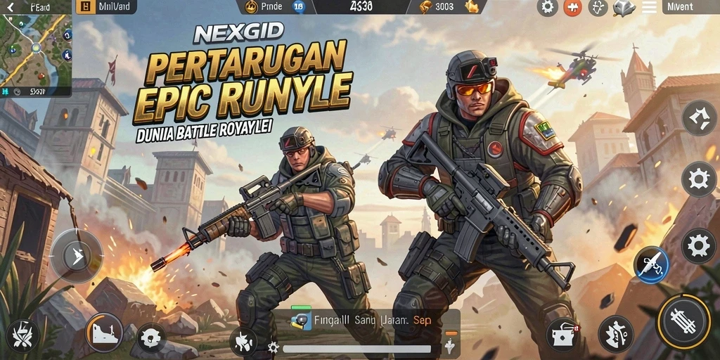 Gameplay mendebarkan di NEXGID dengan pertarungan sengit dan strategi tim.
