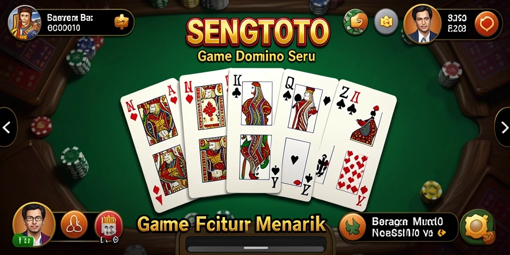 Screenshot SENGTOTO menampilkan gameplay Domino yang seru dan interaktif.